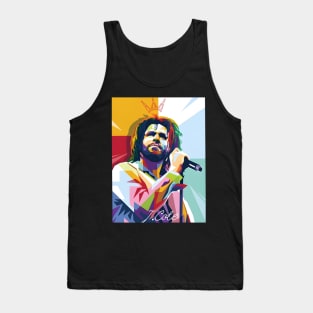 J Cole wpap pop art Tank Top